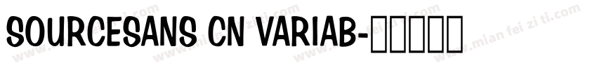 SOURCESANS CN VARIAB字体转换